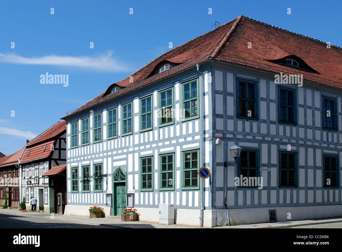 Museum der lokalen Geschichte und Kultur der Stadt Dahme in der Mark Brandenburg. Stockfoto