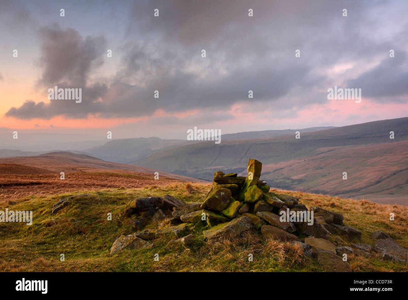 Sonnenaufgang in Fforest Fawr, Brecon Beacons, Wales, UK Stockfoto