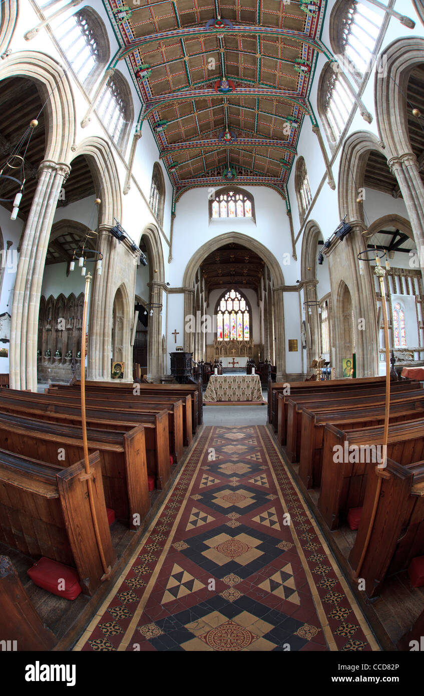 Pfarrkirche St. Cuthbert, Wells, Somerset, England. Stockfoto