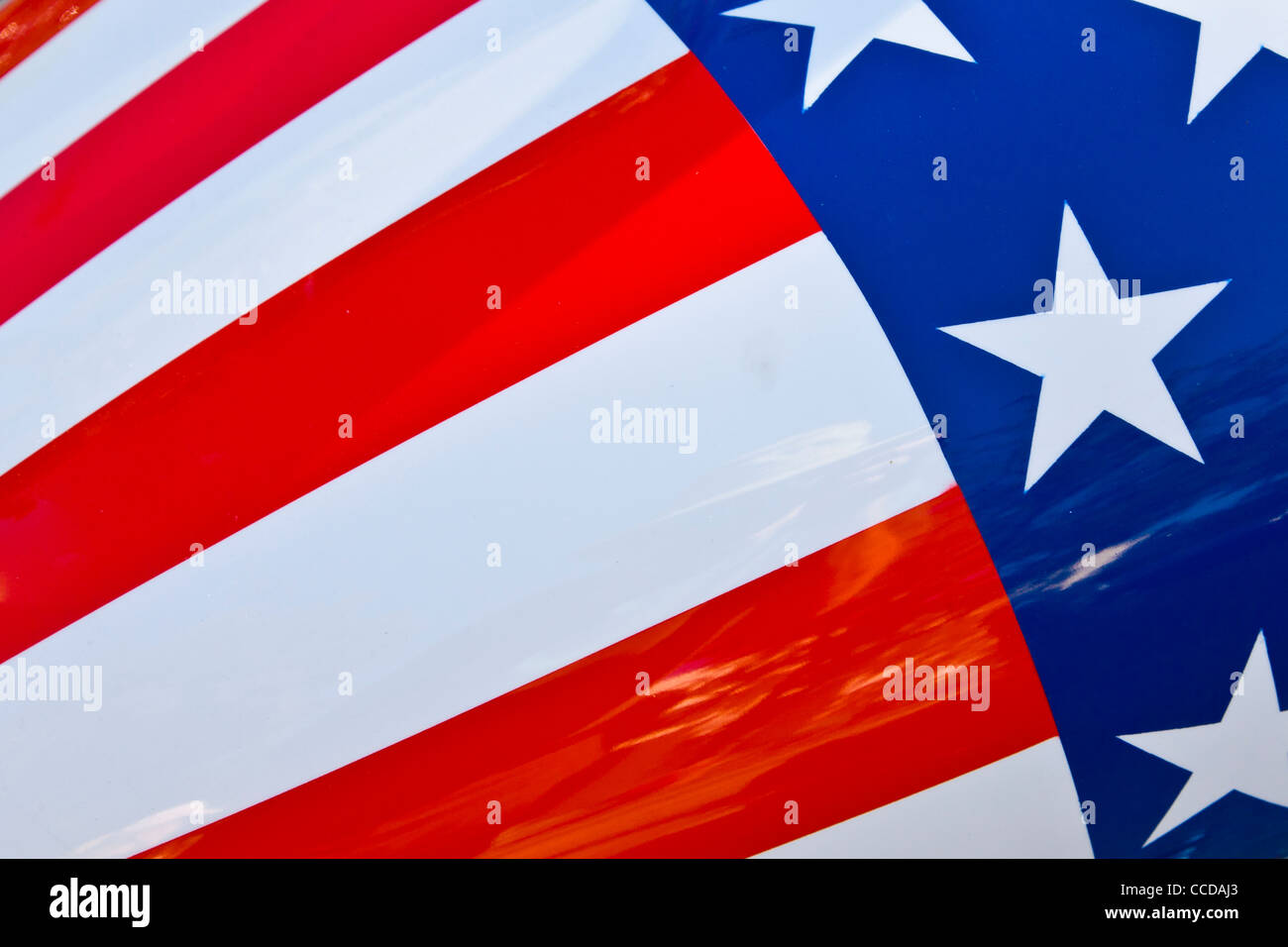 Nahaufnahme der amerikanischen Flagge Stockfoto