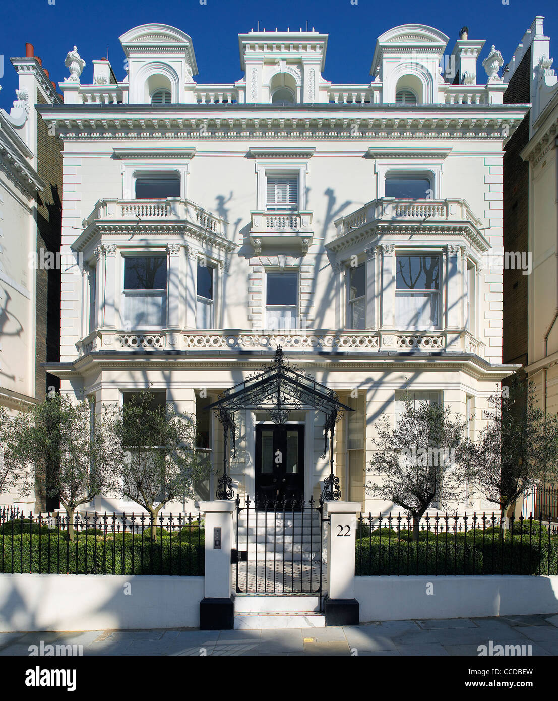 PRIVATE HAUS NOTTING HILL, VORDERANSICHT Stockfoto