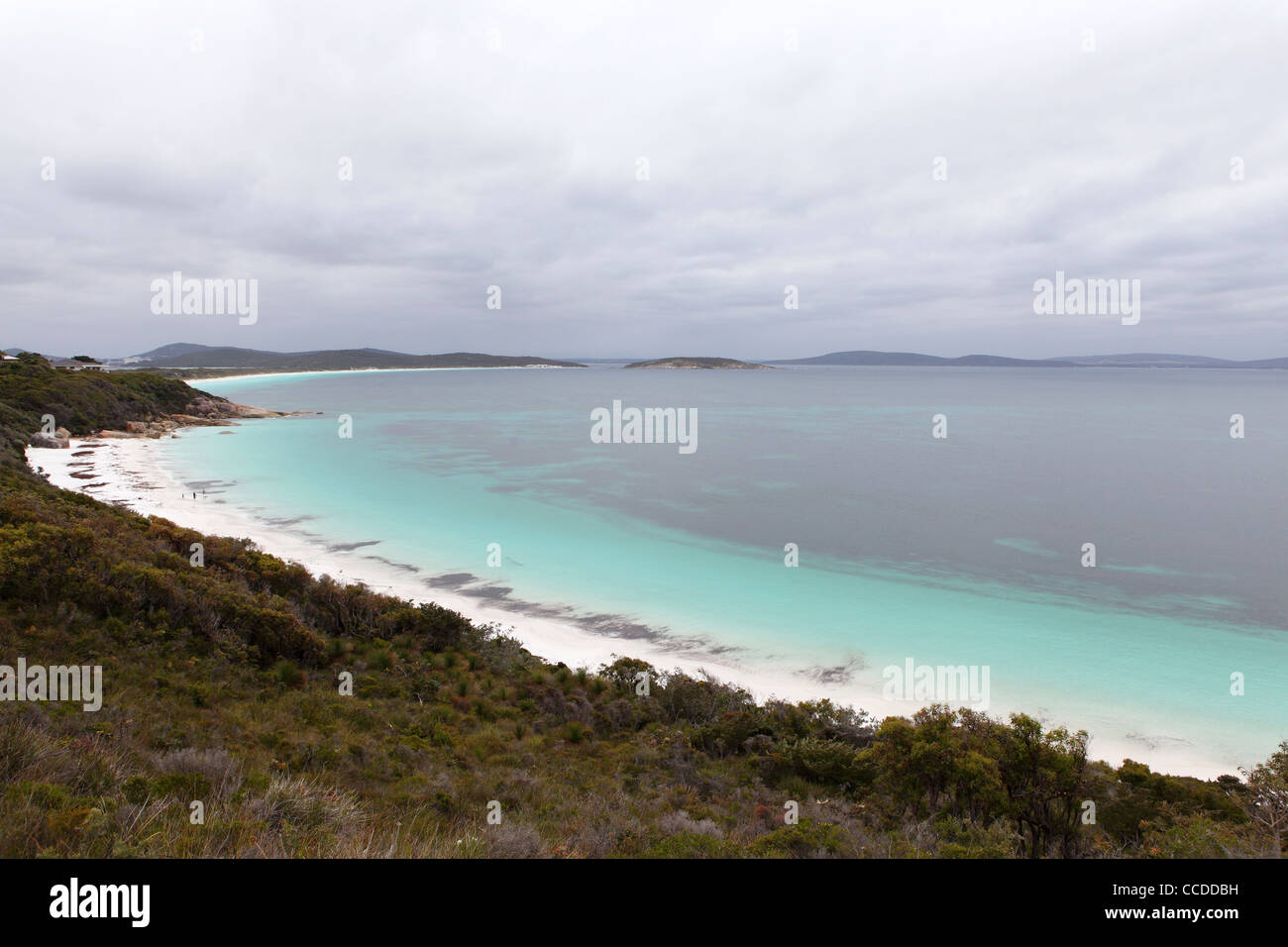 Einem bewölkten Tag am Frenchman es Bay, Albany, Western Australia, Australien. Stockfoto