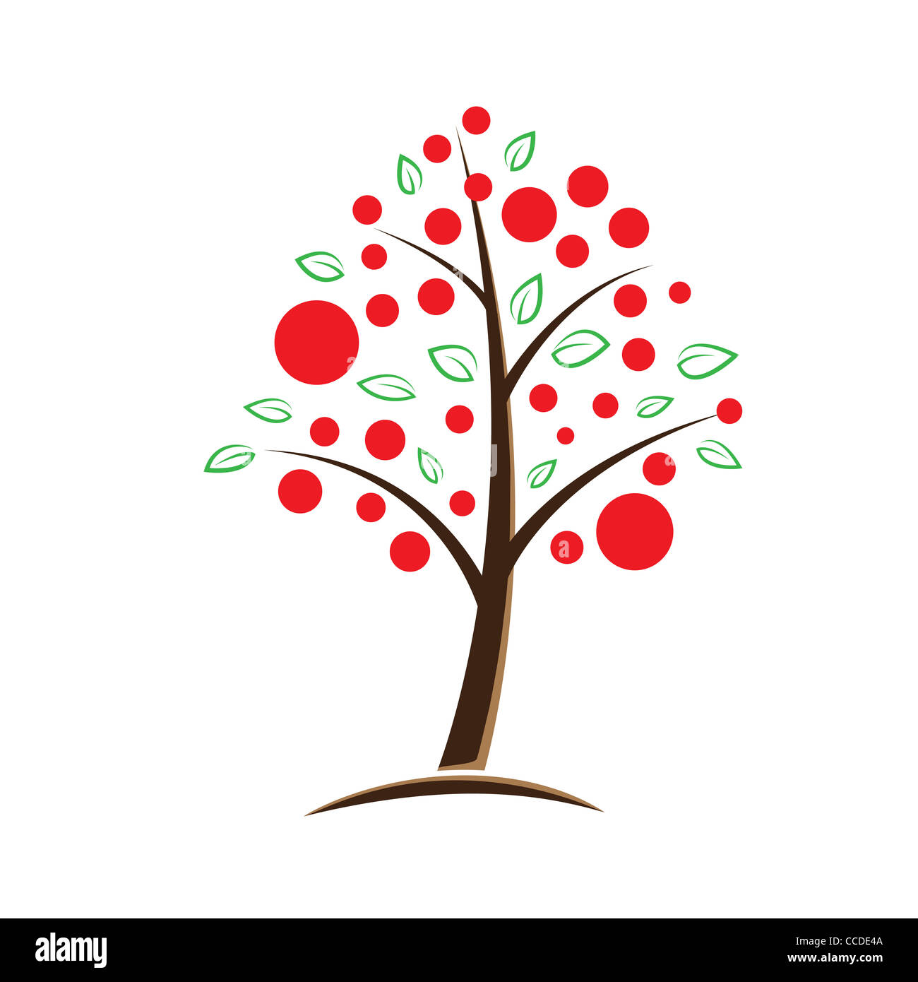 Apfel Baum symbolische Abbildung Stockfoto