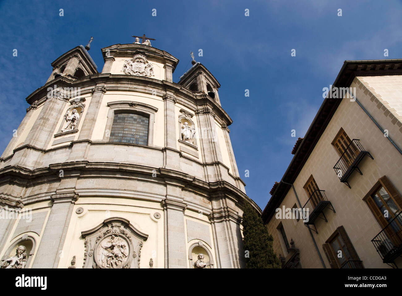 Basilica de San Miguel, Madrid, Spanien. Stockfoto