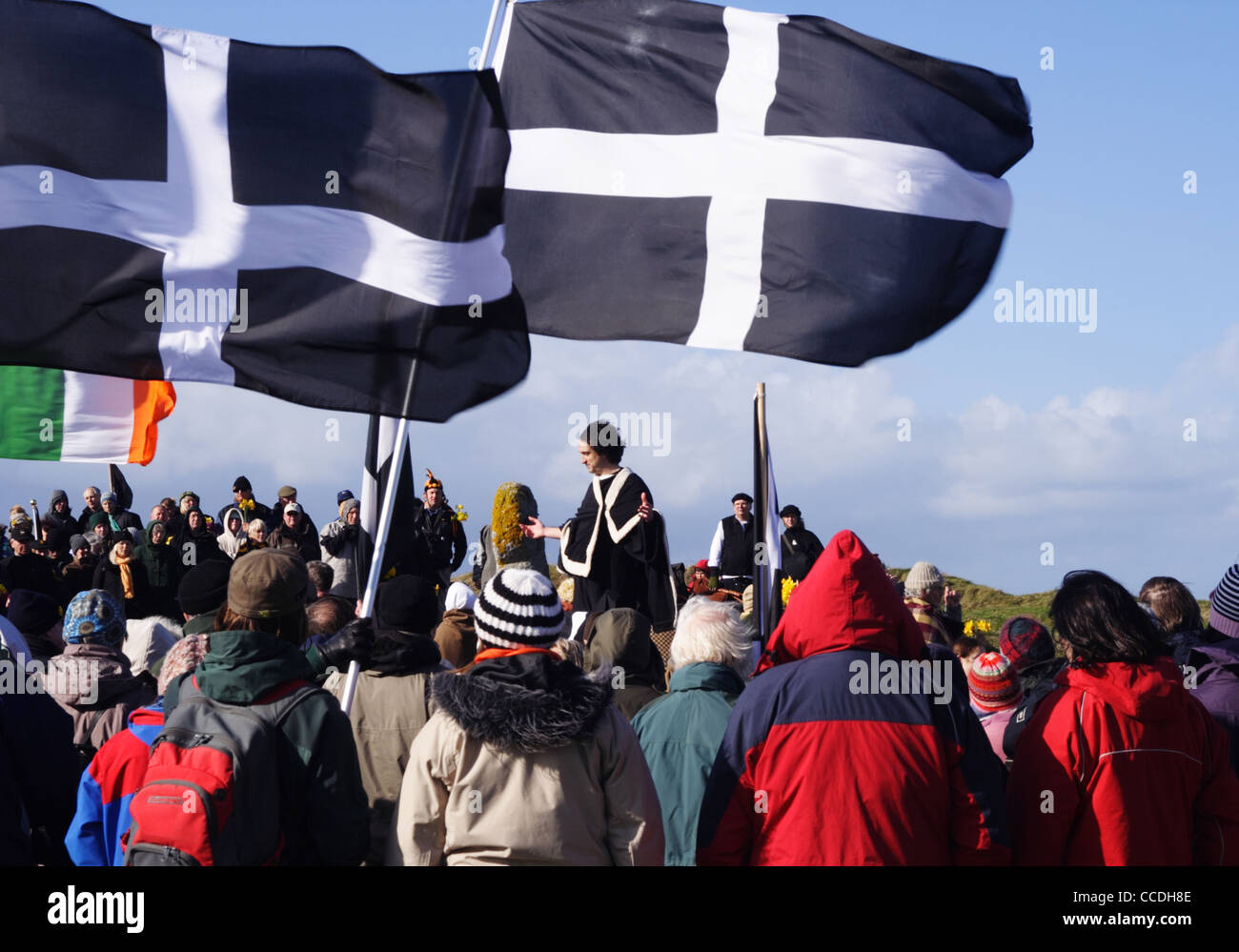 St. Piran, Perranporth, Cornwall. Stockfoto