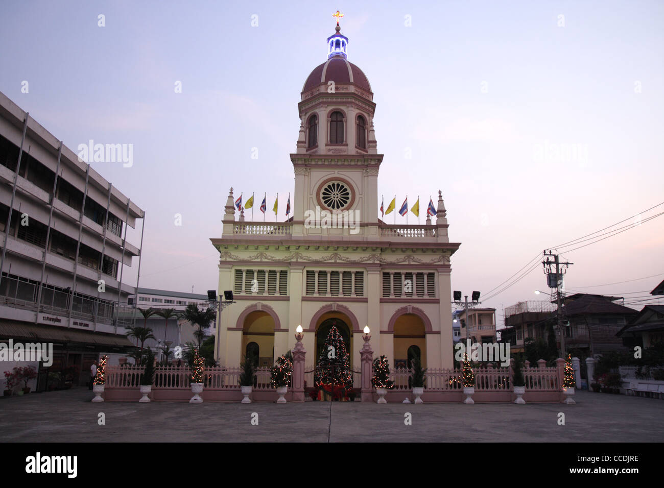 Die Kirche Santa Cruz in Bangkok Stockfoto