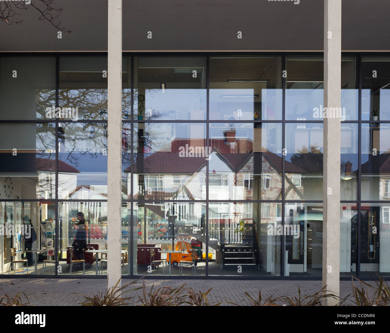 WEMBLEY GRUNDSCHULE WALTERS UND COHEN 2009 STRAßE HÖHE DES VERWALTUNGSGEBÄUDES Stockfoto