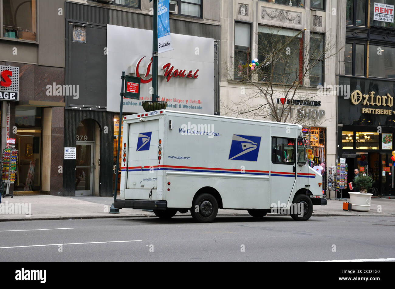 US Post Office USPS LKW, New York City, USA Stockfoto