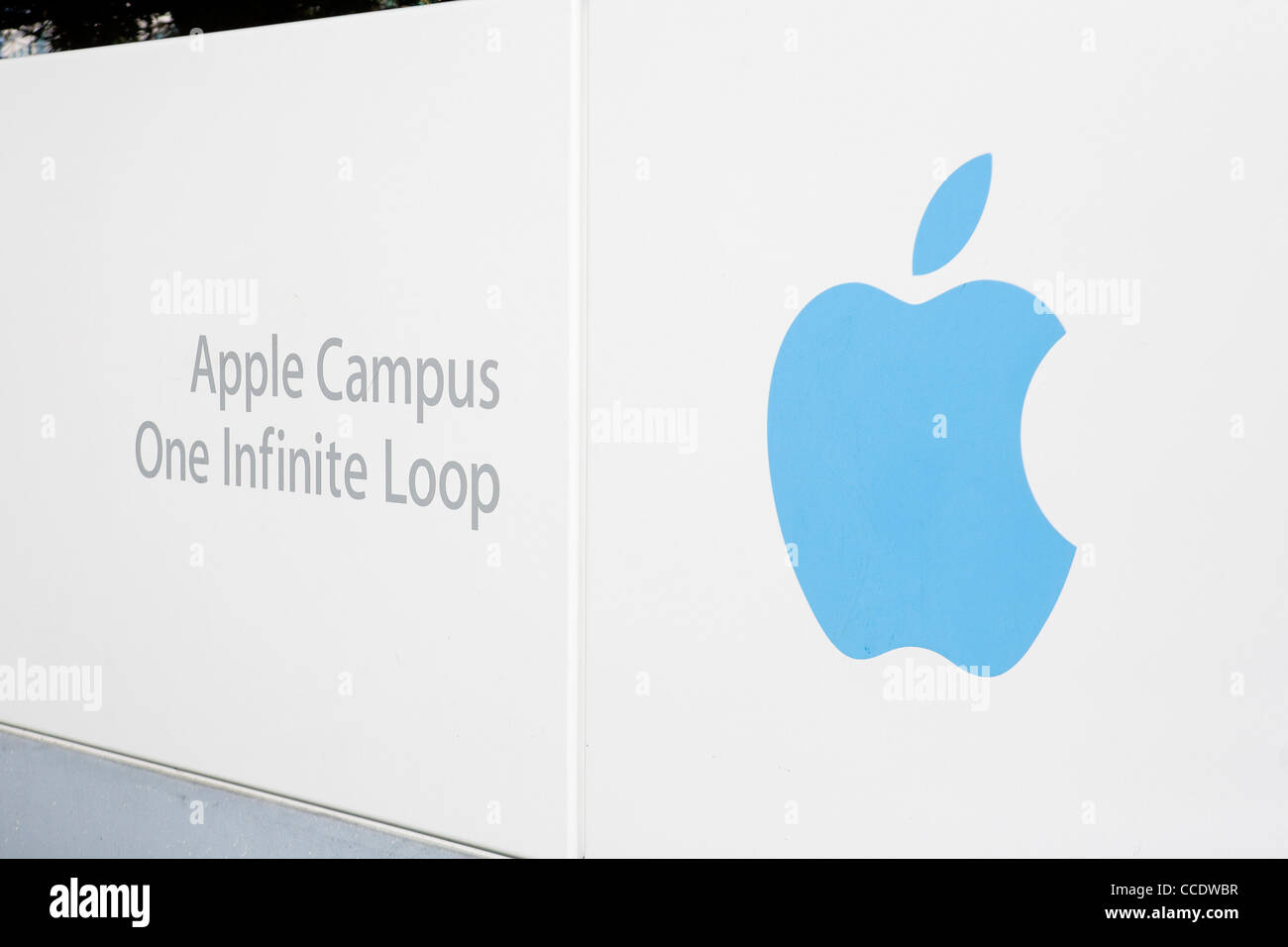Der Hauptsitz von Apple Computer, 1 Infinite Loop. Stockfoto