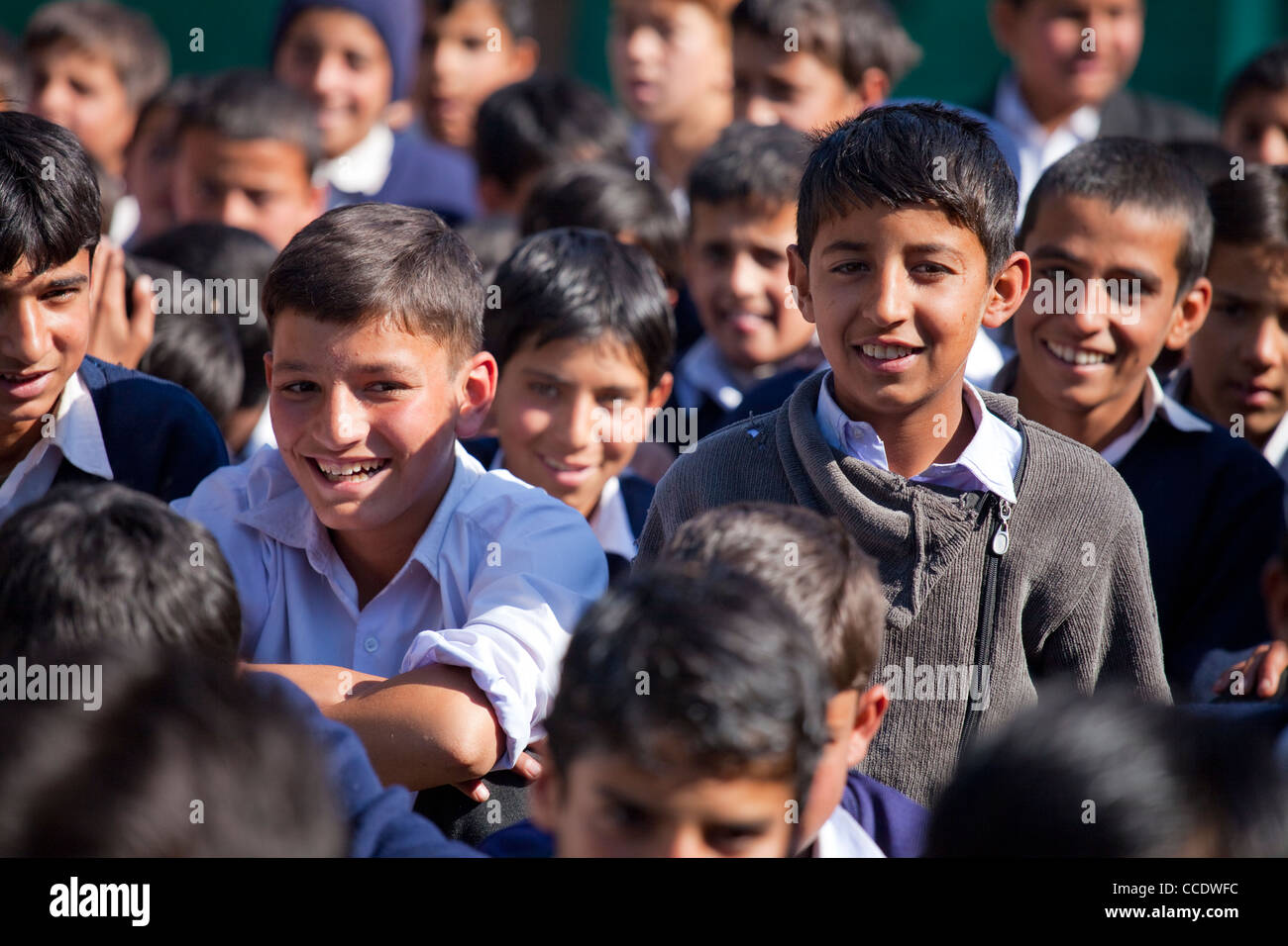Montage an einer staatlichen Schule in Murree, Provinz Punjab, Pakistan Stockfoto