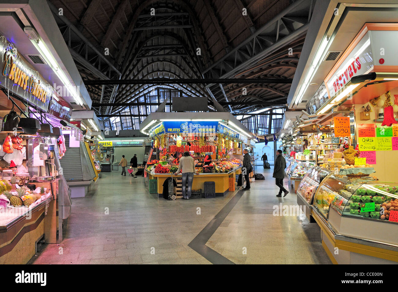 Barcelona, Spanien. Mercat de Santa Caterina Stockfoto