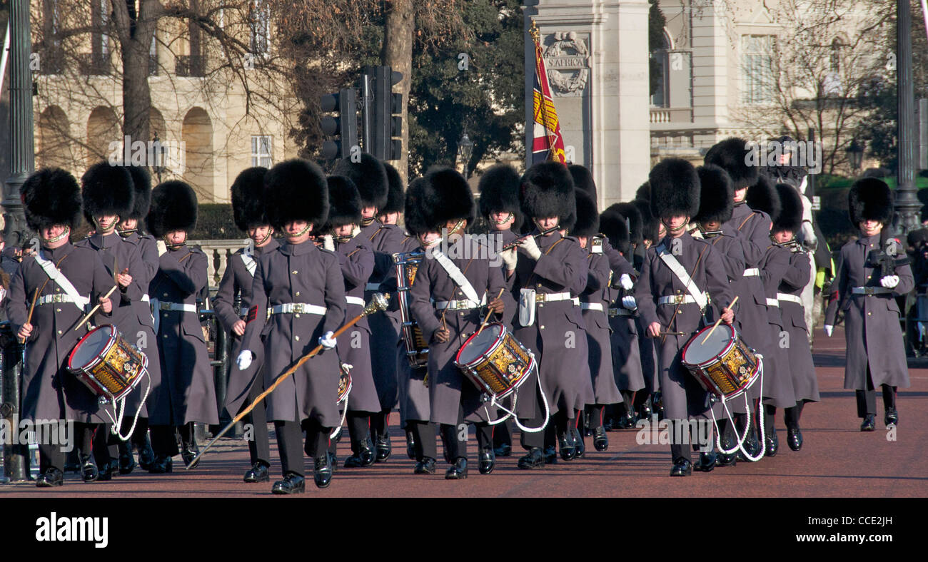 Band der Grenadier Guards Pall Mall London England Stockfoto