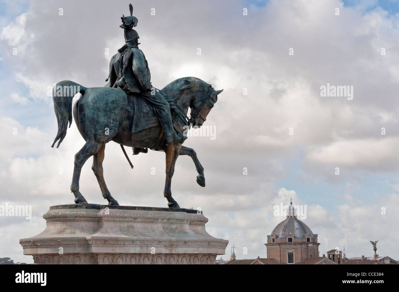 Das Denkmal von Viktor Emanuel II. Piazza Venezia. Rom, Italien Stockfoto