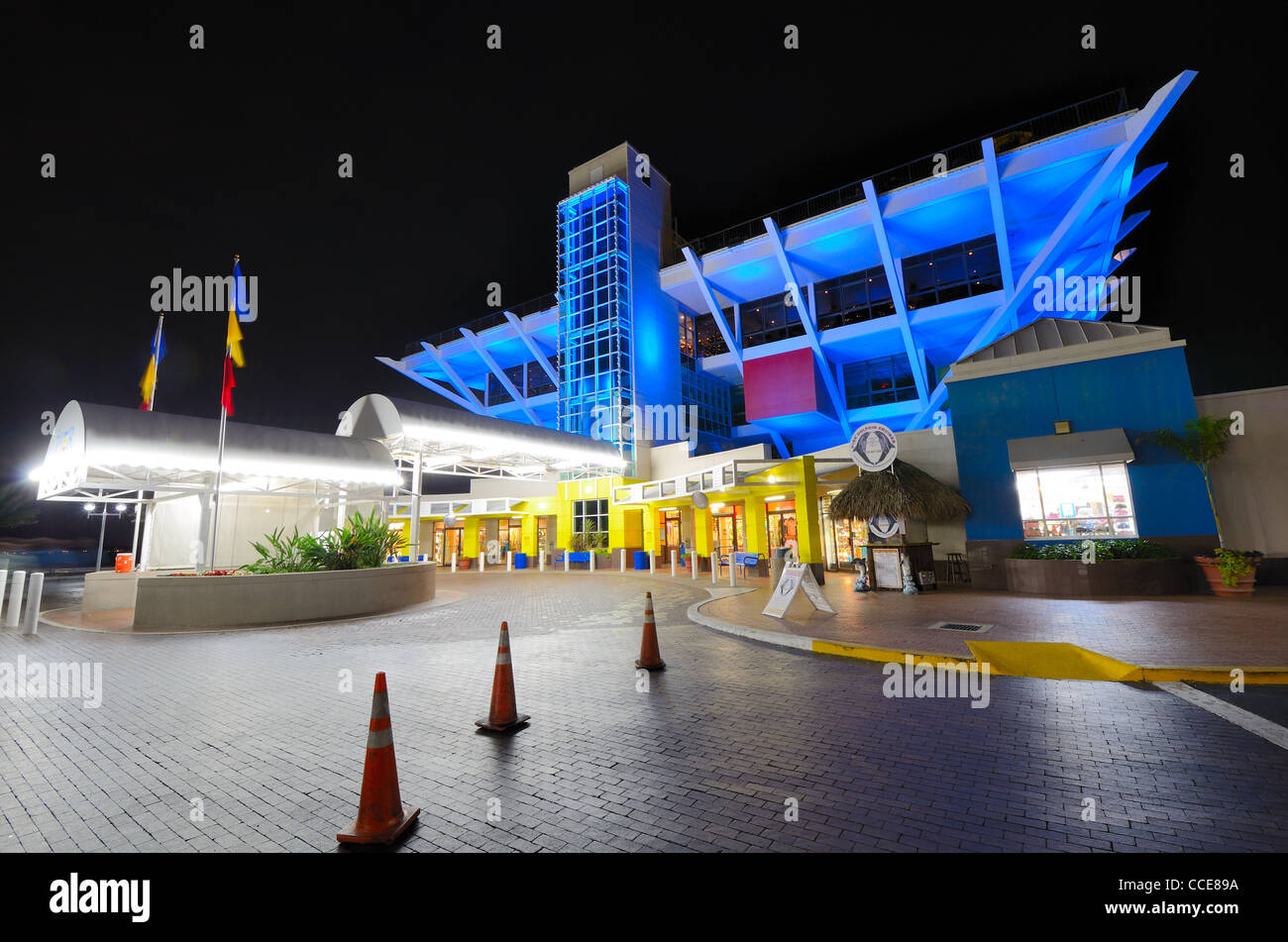 Der berühmte invertiert Dreieck von der Pier in St. Petersburg, Florida. Stockfoto