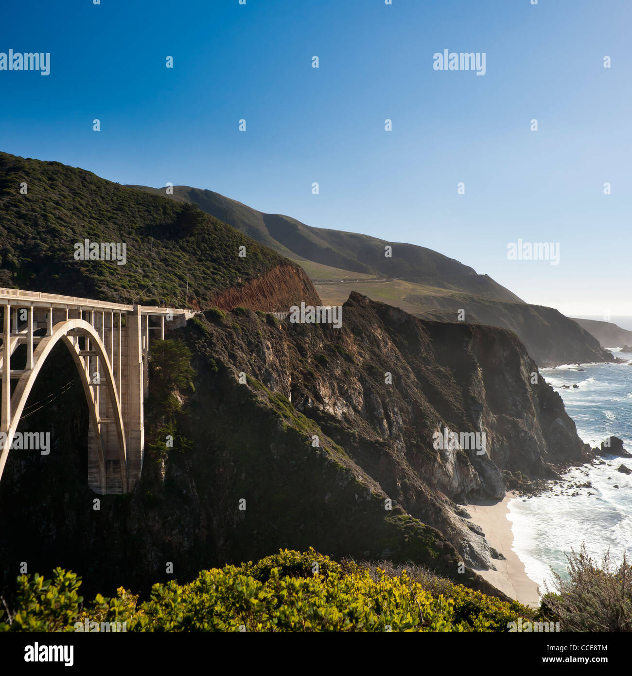Brücke in Big Sur, California Stockfoto