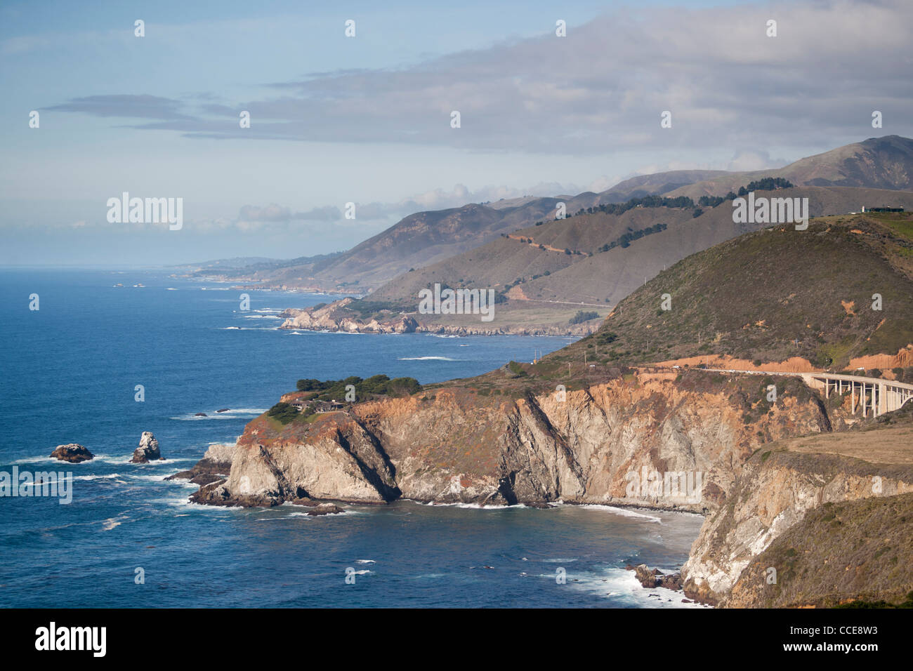 Küste in Big Sur, California Stockfoto