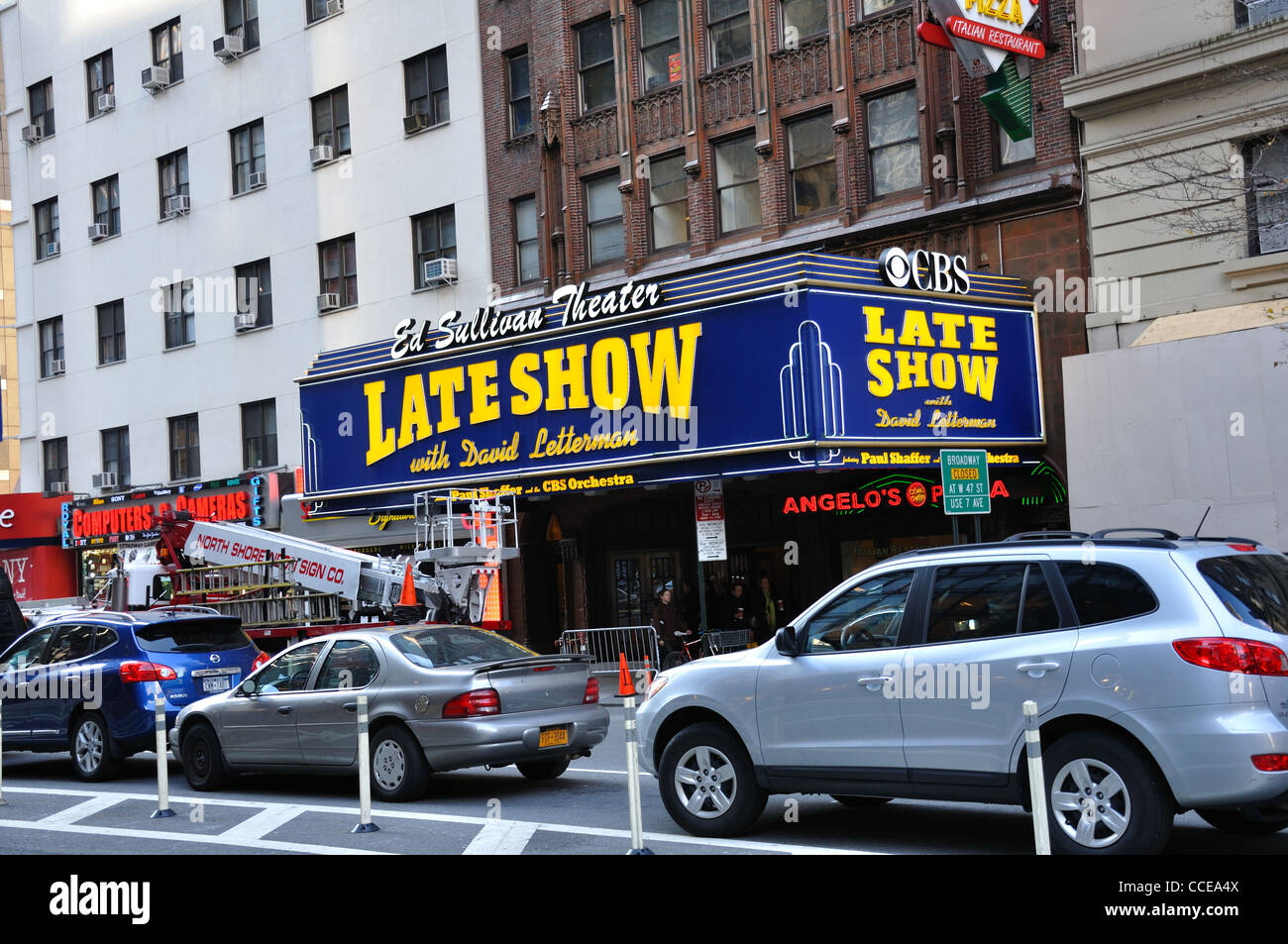 Late Show, Ed Sullivan Theater, Broadway, New York, USA Stockfoto