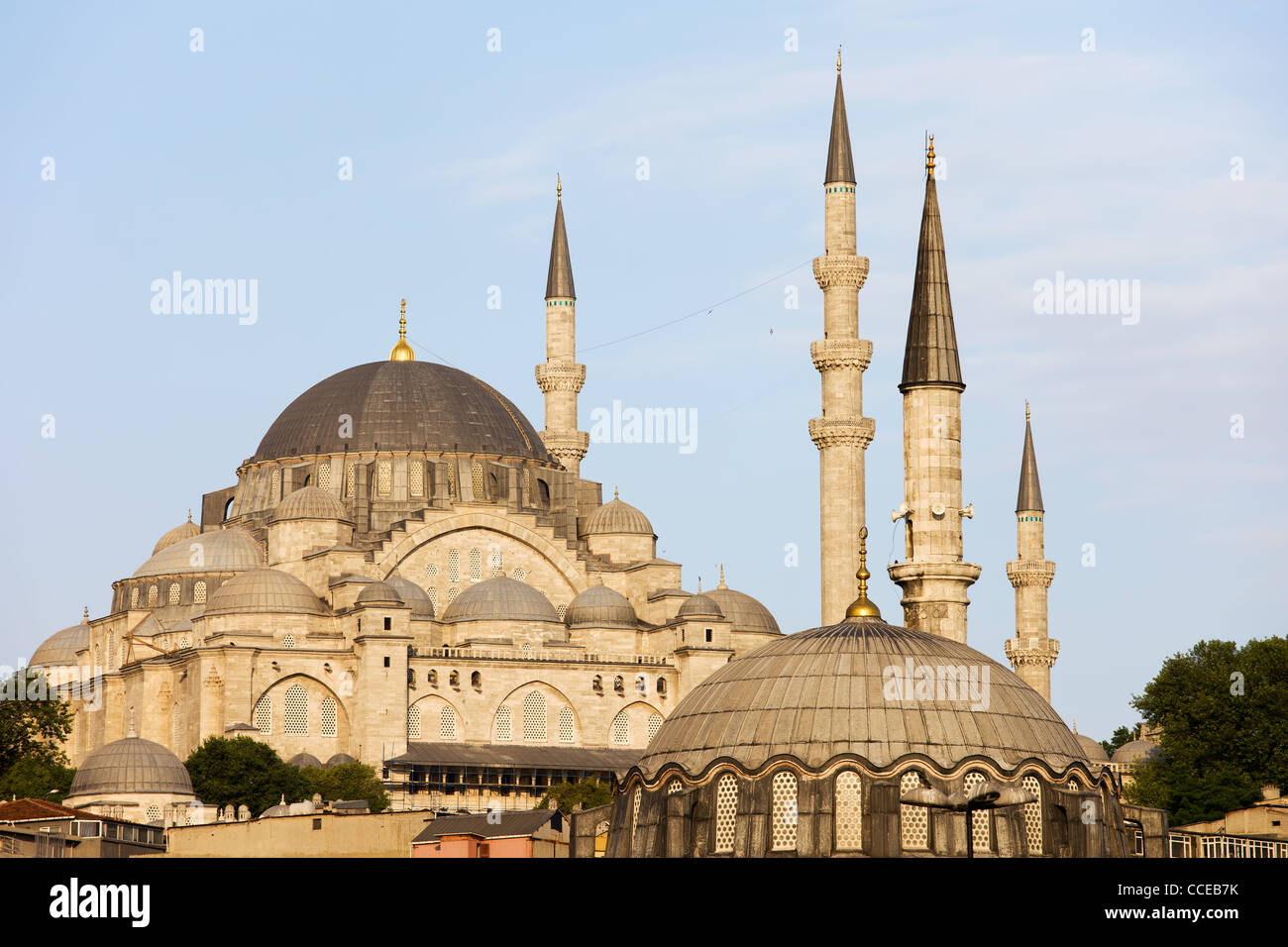 Süleymaniye-Moschee historischer Architektur (osmanische imperiale Moschee) in Istanbul, Türkei Stockfoto