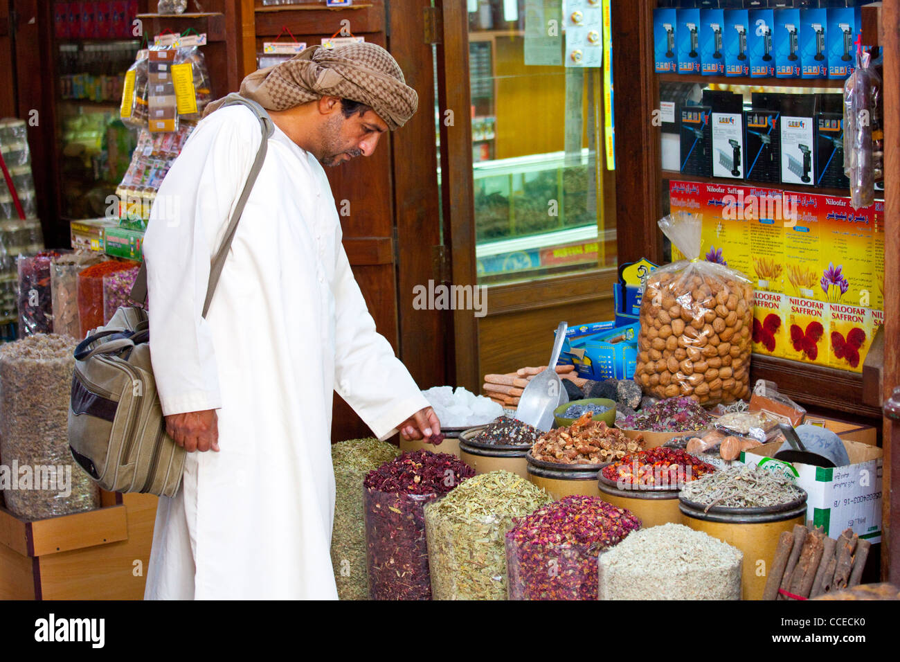 Gewürzmarkt, Dubai Stockfoto