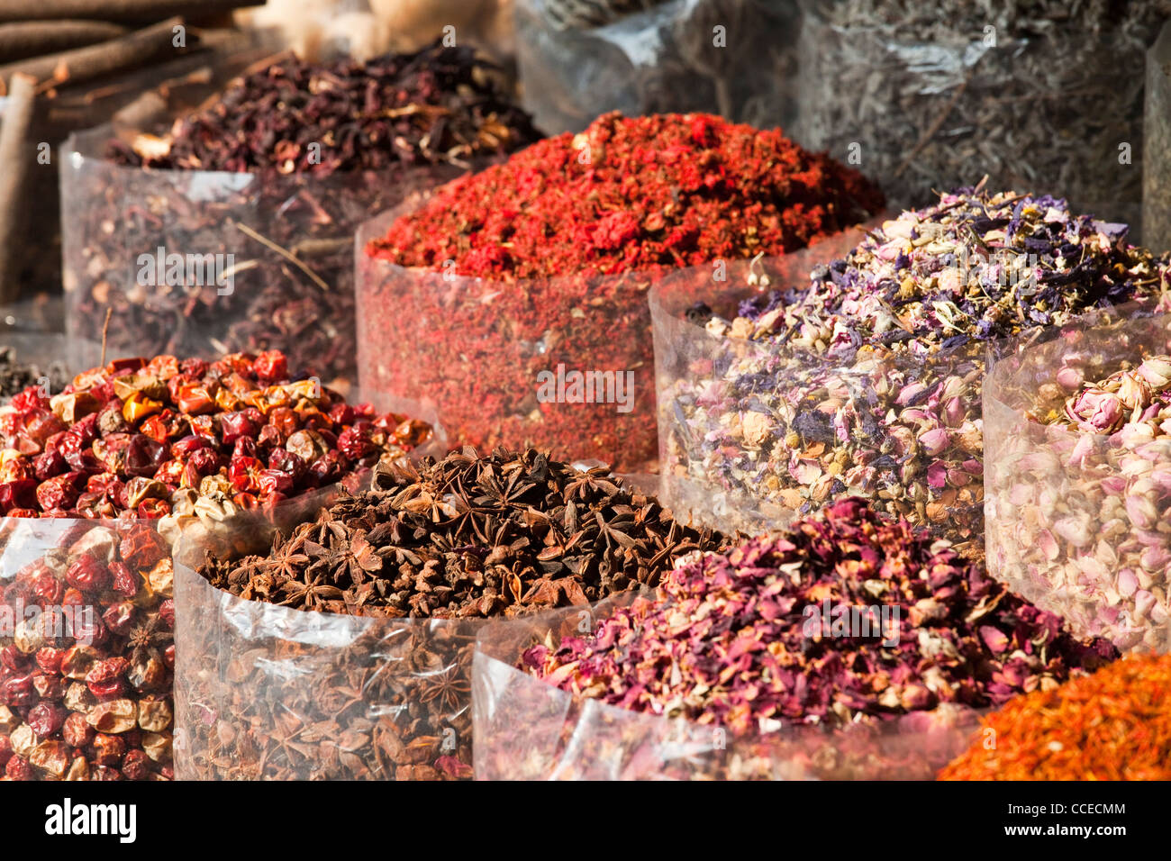 Gewürzmarkt, Dubai Stockfoto