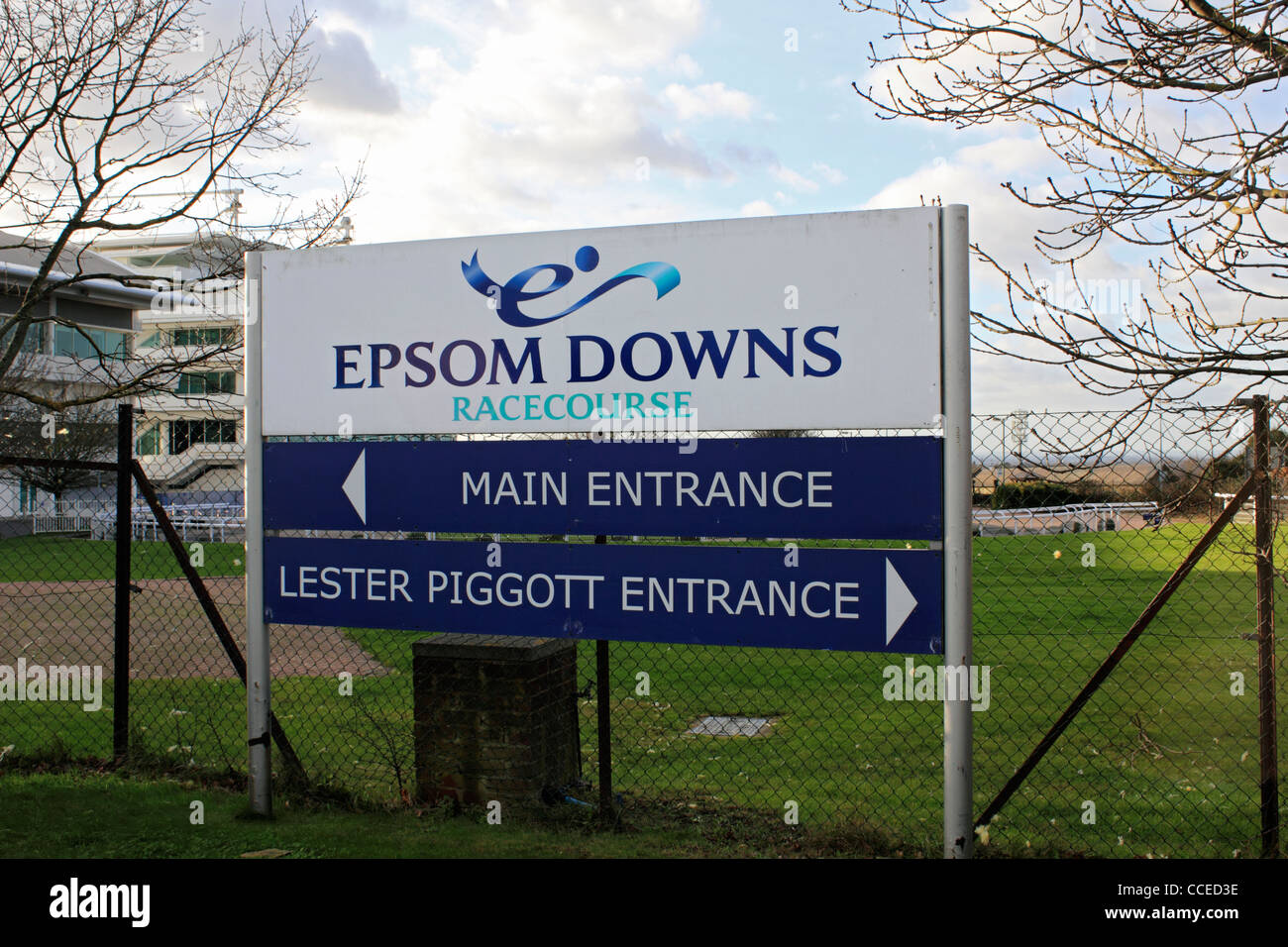 Epsom Downs ist Heimat der Derby Pferderennen. Surrey England UK Stockfoto