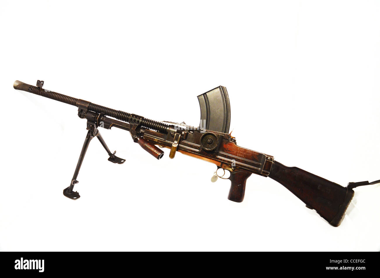 Czechosloakian Brünn LMG Originalwaffe, aus denen die Bran-Waffe wurde, entwickelt, 1935 Stockfoto