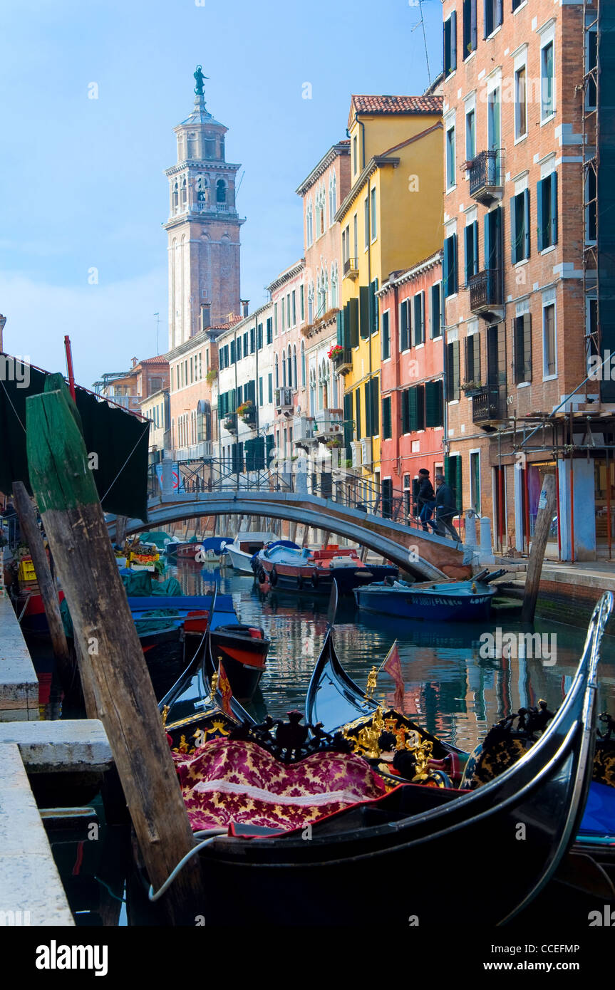 Gondel, Venedig, Italien Stockfoto