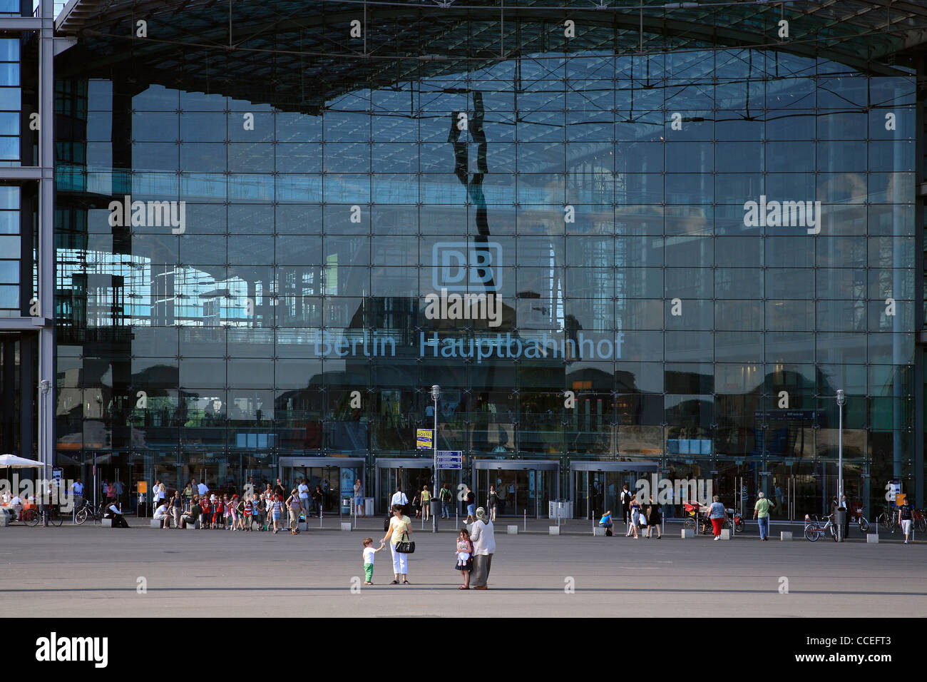 Main Station (Haupteingang), Berlin, Deutschland. Stockfoto