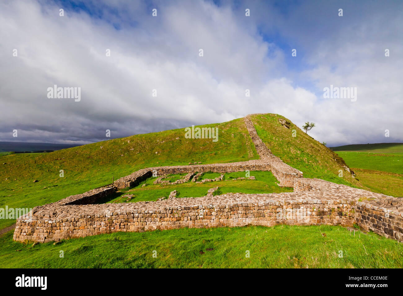 Meile Burg 39, Hadrian Wall, Northumberland. Stockfoto