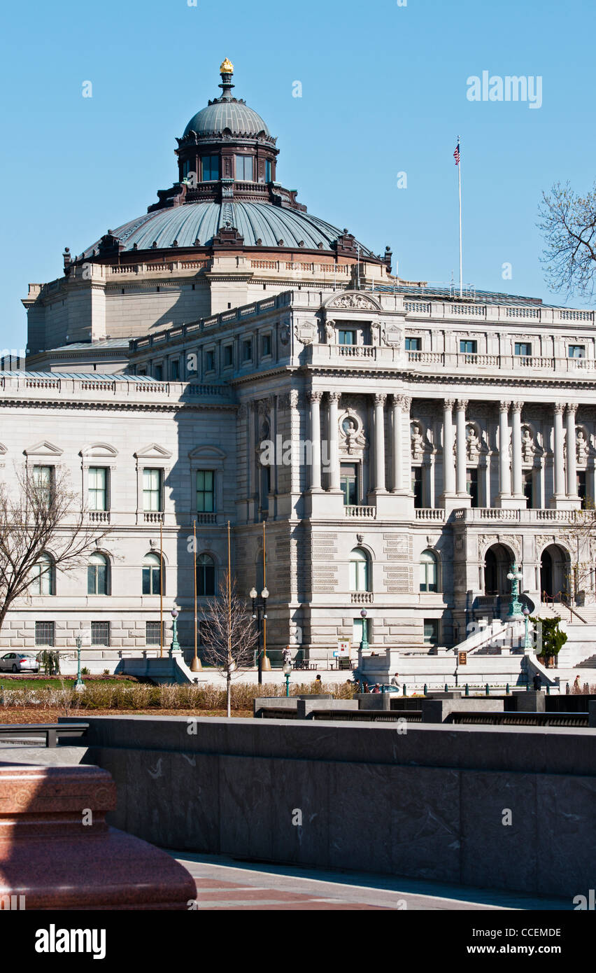 Die Library of Congress befindet sich Thomas Jefferson Building im 1st Street SE, Washington DC. Stockfoto