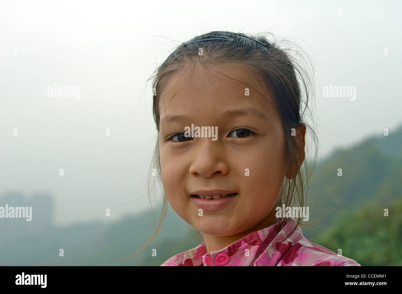 Schöne asiatische Kind Stockfoto