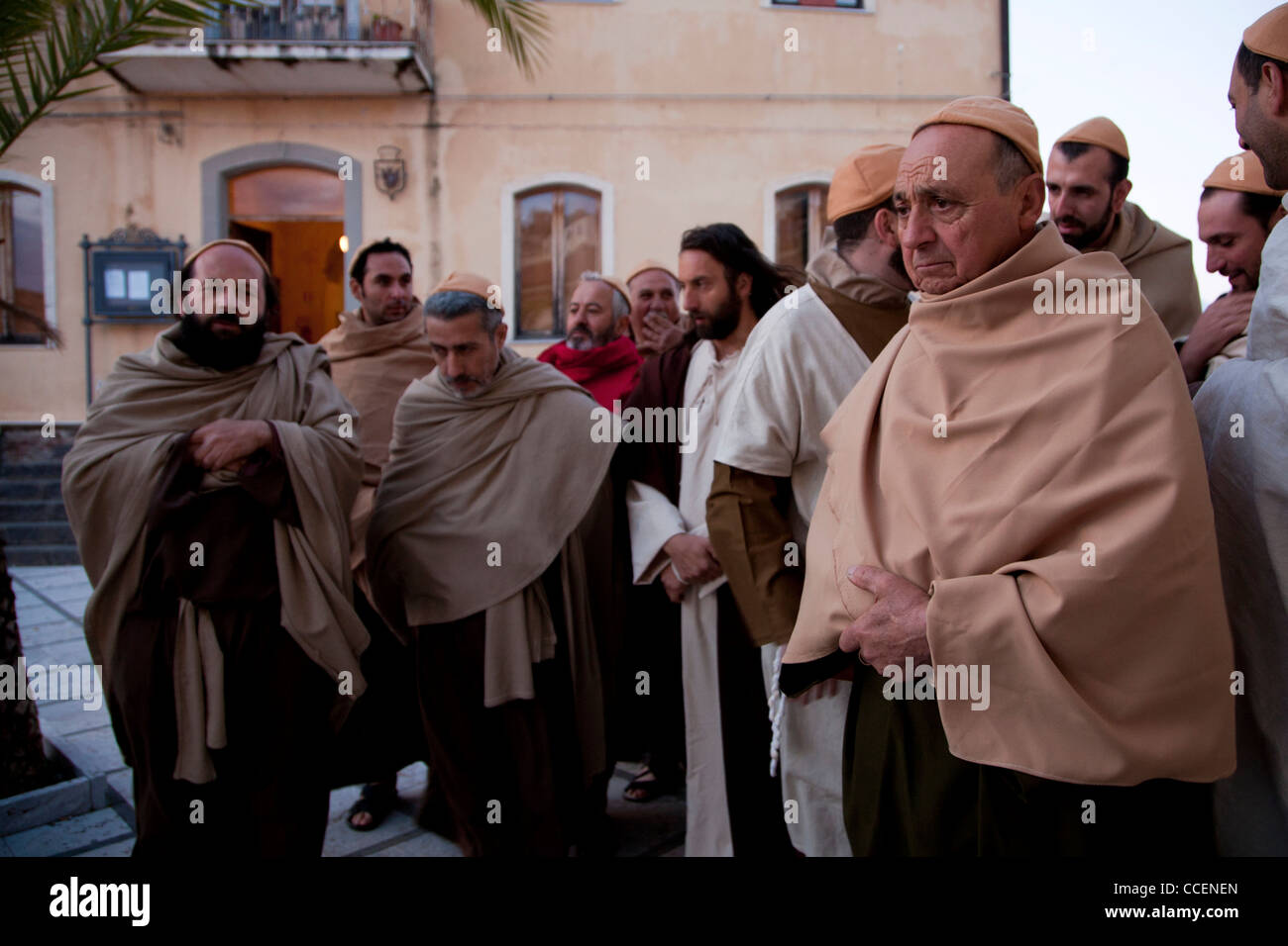 Savoca Dorf, traditionelle Osterfest, Sizilien, Italien, Europa Stockfoto