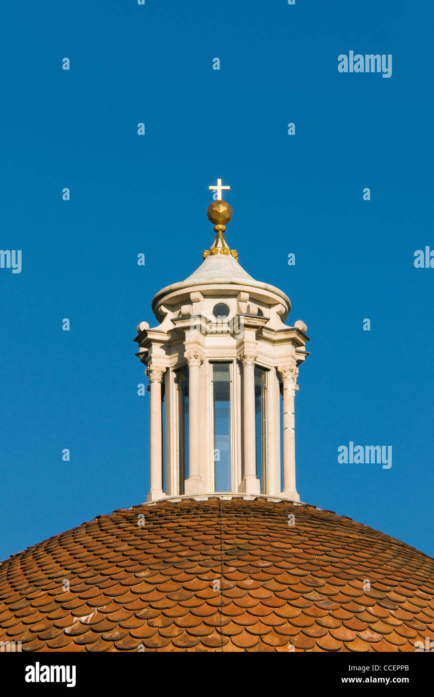 Nahaufnahme der Kuppel der Sagrestia Nuova, Basilica di San Lorenzo, Florenz (Firenze), Toskana (Toscana), Italien Stockfoto