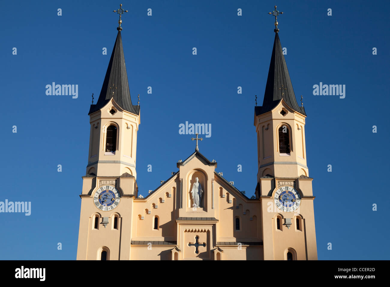 Parish Church of Our Lady, Bruneck, Pustertal Tal, Italien Stockfoto