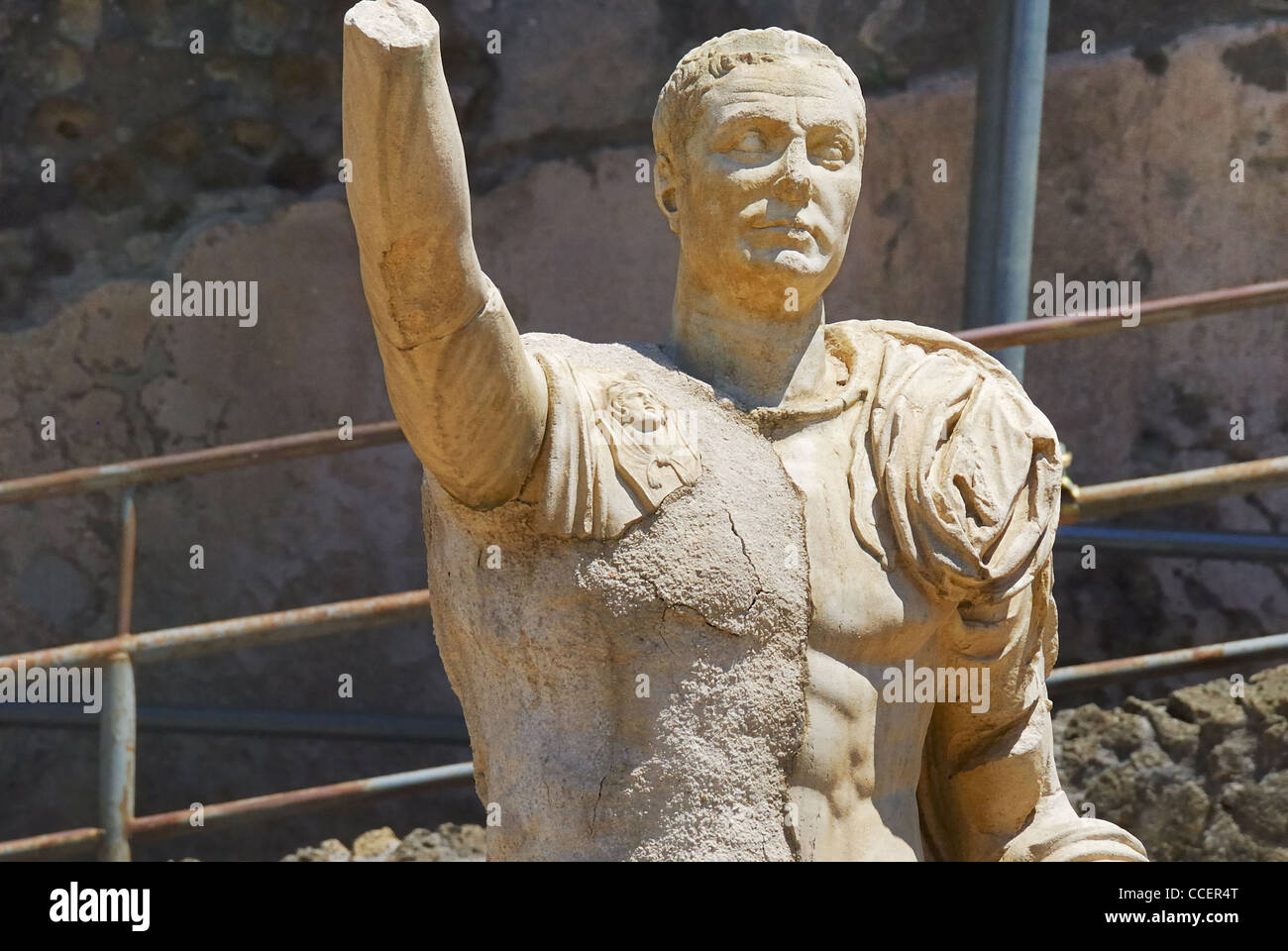 Herculaneum, Statue des M.Nonius Balbus Stockfotografie Alamy