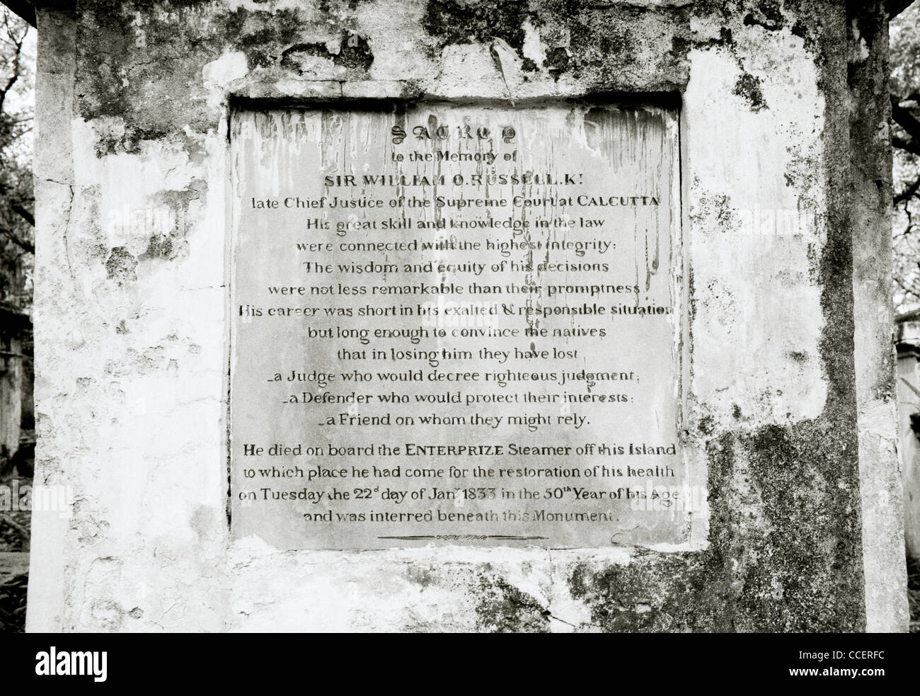 Reisen Fotografie - British colonial Geschichte der protestantischen Friedhof in George Town in Insel Penang in Malaysia in Südostasien im Fernen Osten. Stockfoto