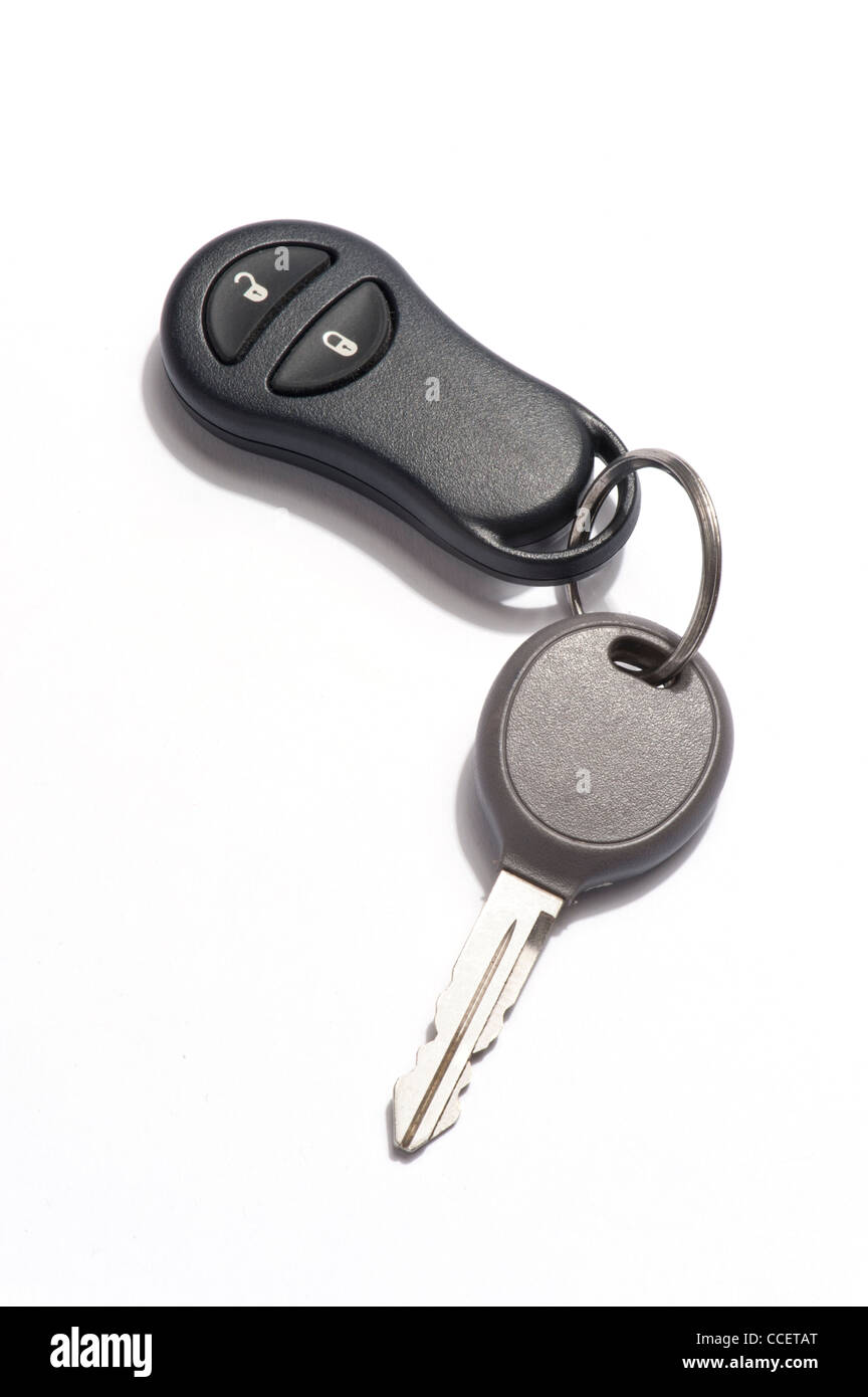 Ein Autoschlüssel mit Fernbedienung Schlüsselanhänger Stockfotografie -  Alamy