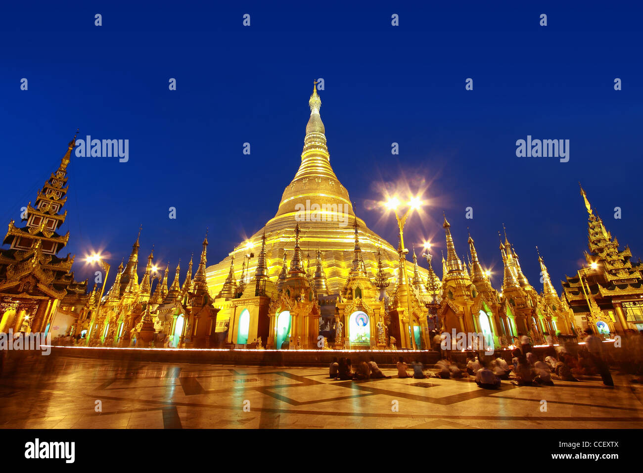 Shwedagon-Pagode Stockfoto
