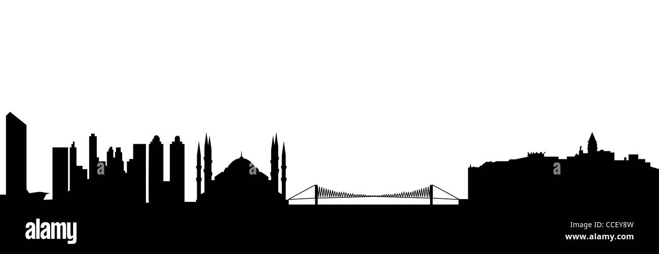 Skyline von Istanbul Stockfoto