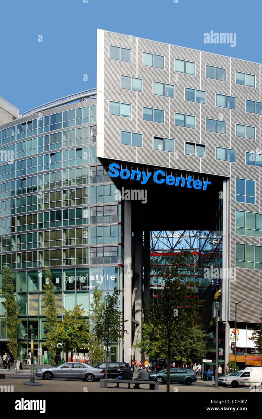 Sony Center am Potsdamer Platz in Berlin. Stockfoto