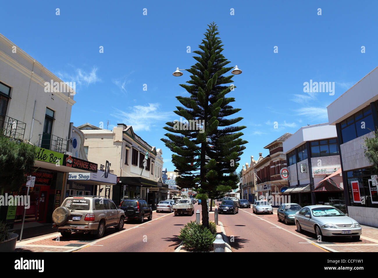 Marine Terrace, Geraldton, Westaustralien. Stockfoto