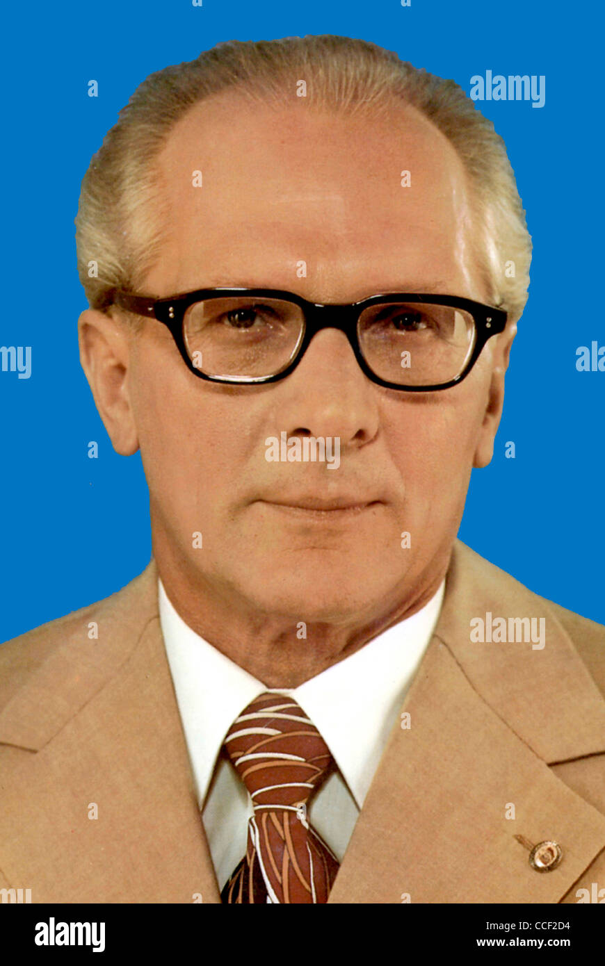 Erich Honecker * 25.08.1912 - 29.05.1994: Generalsekretär der SED und Vorsitzender des Staatsrates der DDR 1971-1989. Stockfoto