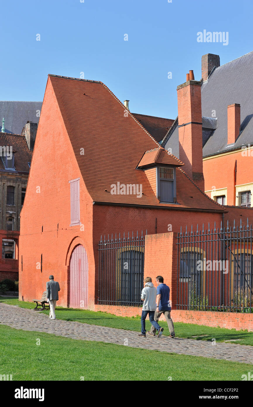 Hospice Comtesse Hospiz Notre-Dame Stadt Städte Stadt Lille Nord-Pas-de-Calais Frankreich Europa Gebäude Gebäude Architektur patr Stockfoto