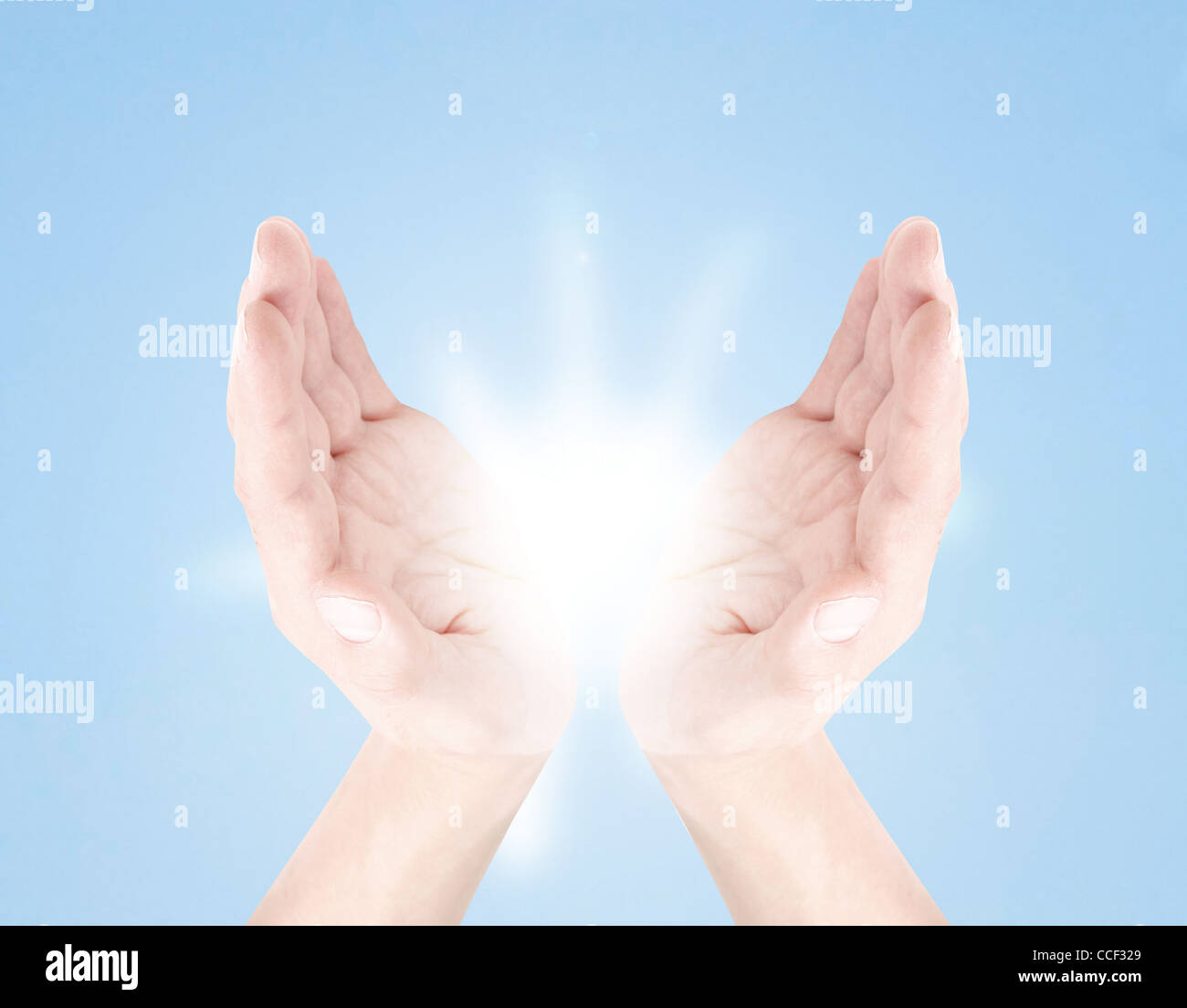 Fang die Sonne Stockfoto