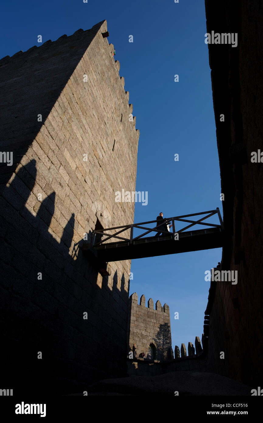 Guimaraes Burg Interieur, Portugal Stockfoto
