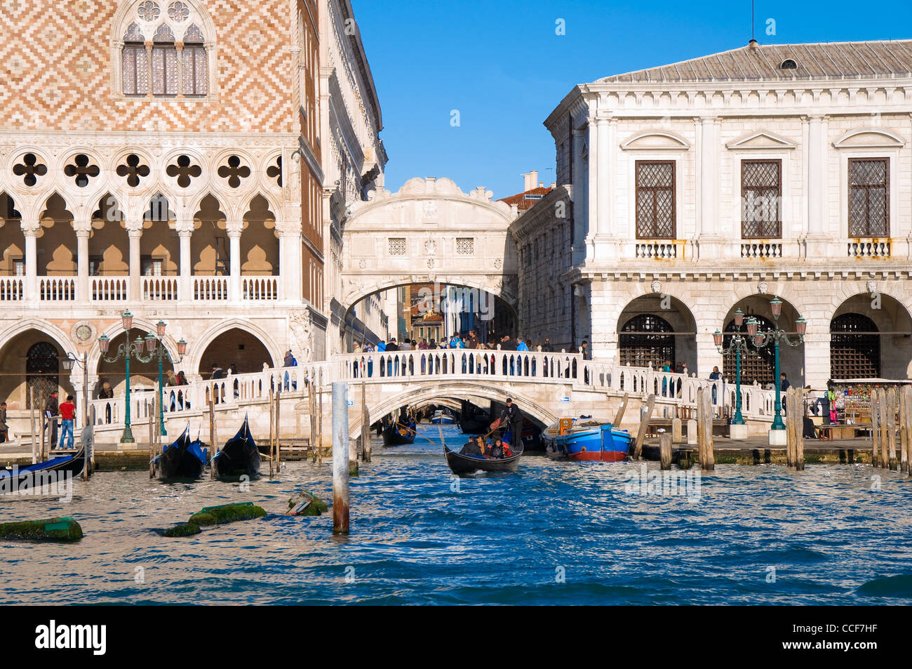 Seufzerbrücke in Venedig, Italien Stockfoto
