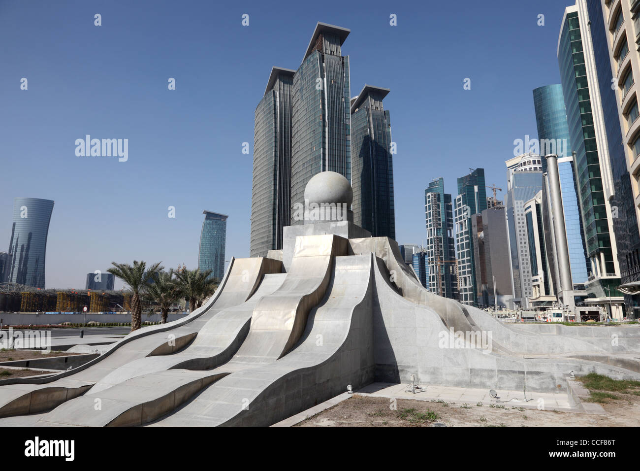 Neue Innenstadt West Bay in Doha, Katar Stockfoto