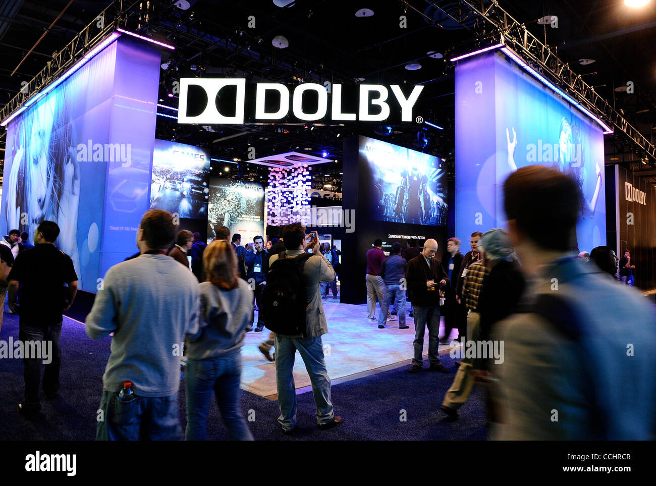 Jan 6,2011-Las Vegas, Nevada - USA. Dolby Schallkabine während des 1. Tages der 2011 International CES. (Kredit-Bild: © gen Blevins/ZUMAPRESS.com) Stockfoto