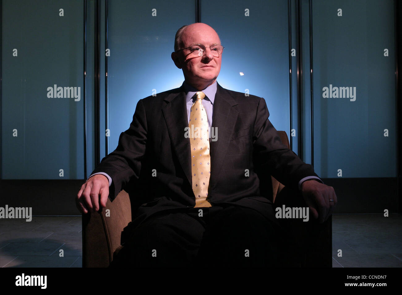 Sep 23, 2004 - San Ramon, Kalifornien, USA - ChevronTexaco Corporation Chairman und CEO DAVID J. O'REILLY fotografiert am Firmensitz in San Ramon. (Kredit-Bild: © Martin Klimek/ZUMA Press) Stockfoto