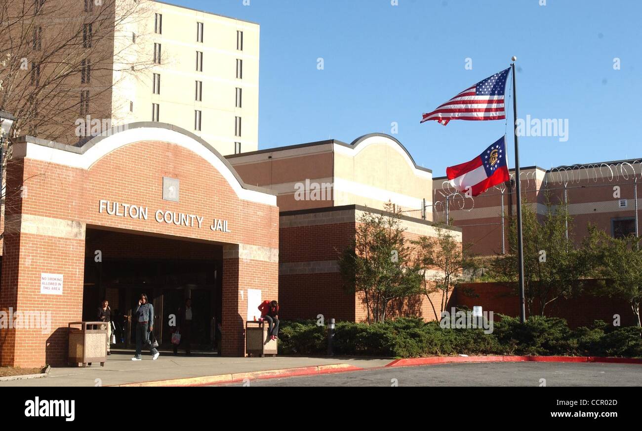 6. Oktober 2010 - Atlanta, GA - US - das äußere der Fulton County Jail in Atlanta, Georgia 8. März 2005. (Kredit-Bild: © Billy Smith Ii/die Atlanta Journal-Constitution/ZUMApress.com) Stockfoto